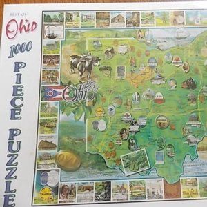 Puzzle "Best of Ohio" - 1000 Piece Puzzle - 1997 White Mountain Puzzle